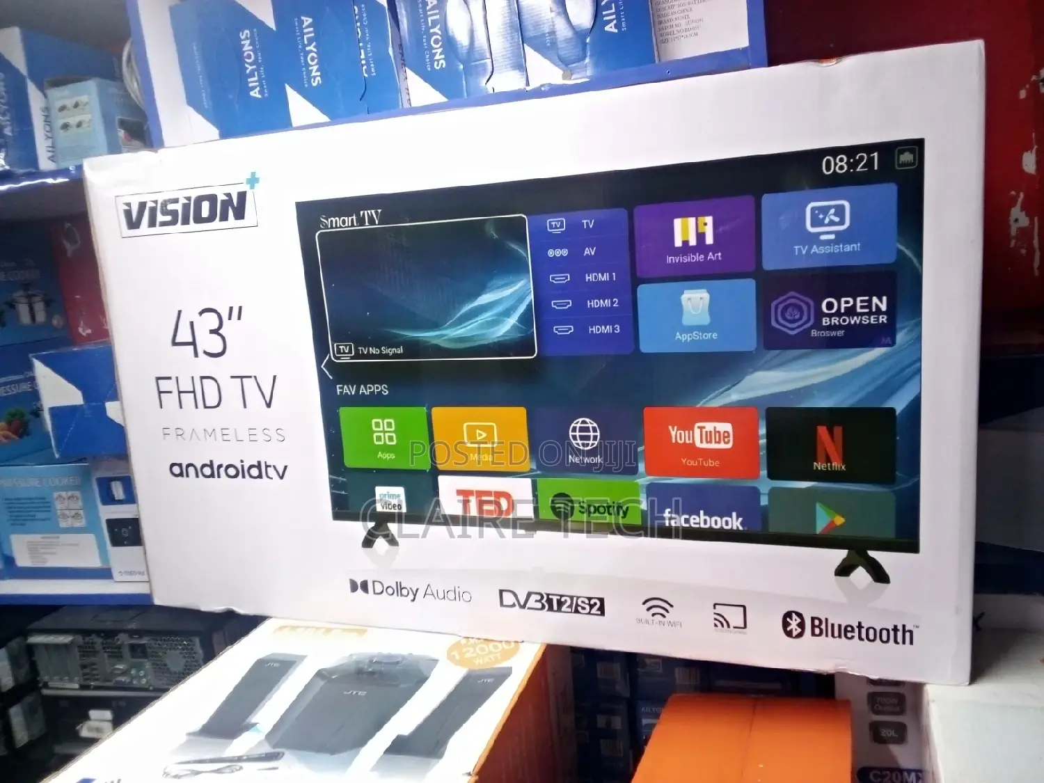 Vision Plus VP8843SF - 43" FHD Frameless Android OS Smart TV