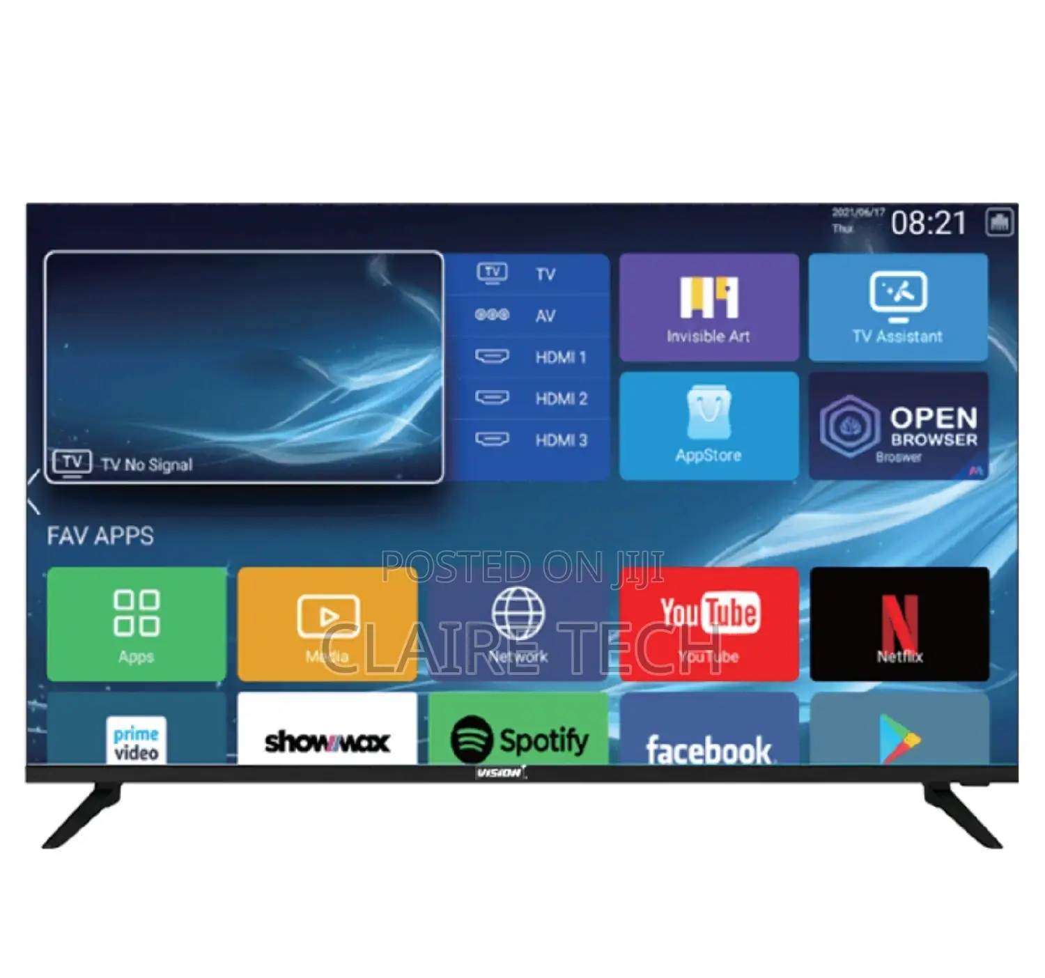 Vision Plus VP8843SF - 43" FHD Frameless Android OS Smart TV