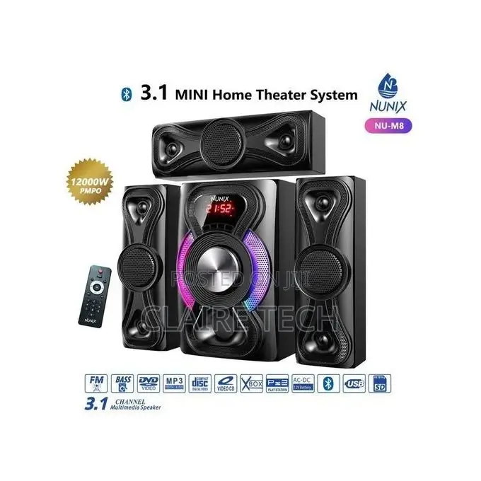 Nunix Home Theater System 3 in 1 Woofer
