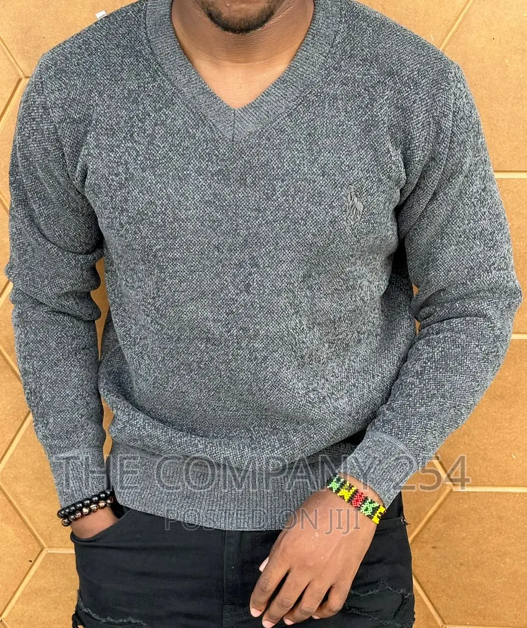 Classic Warm Polo Fuzzy Official Sweater