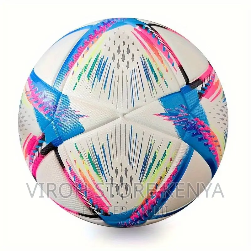 Genuine Leather PL Soccer Ball Size Five Foot Ball/Free Pump