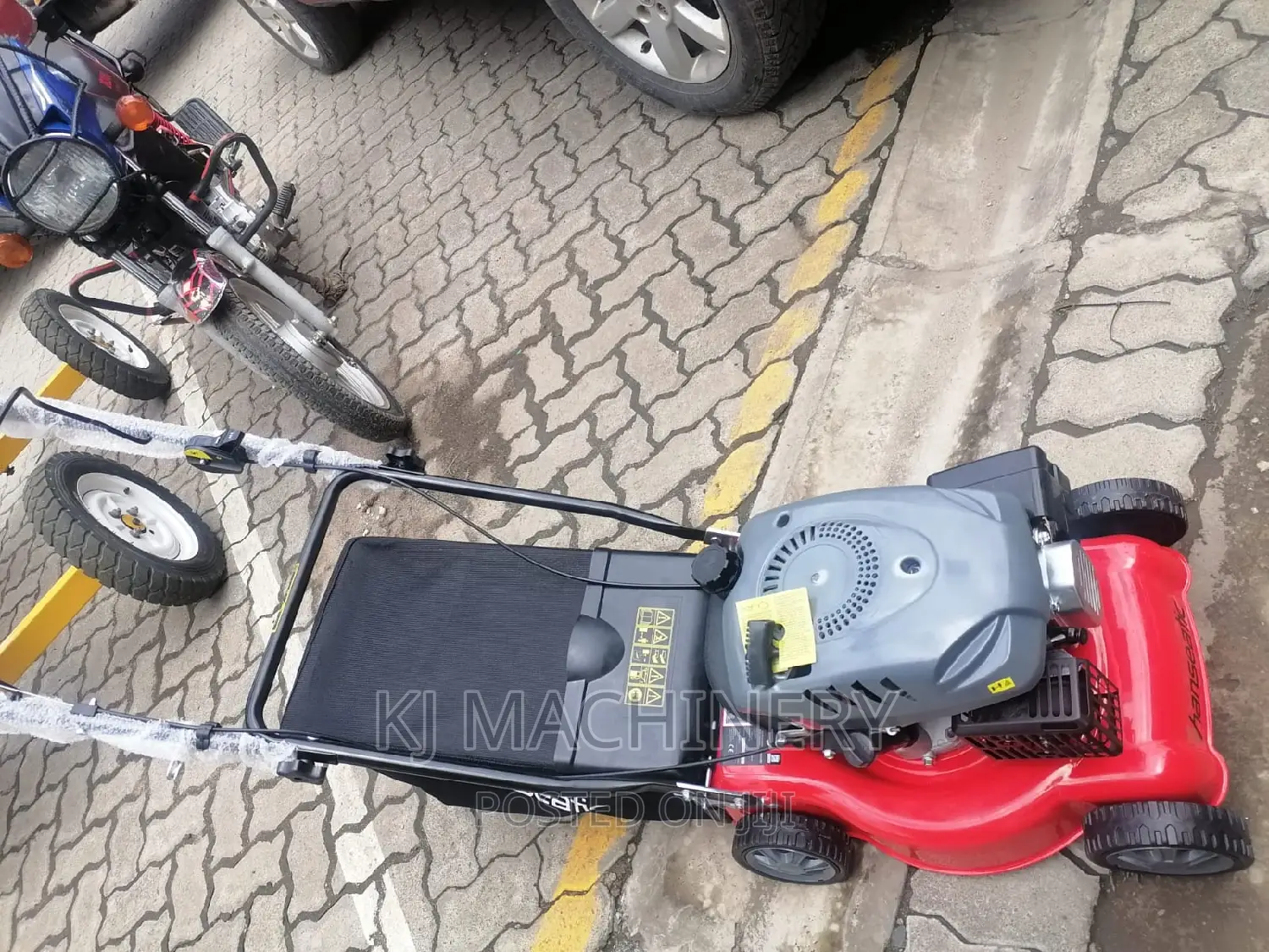 Gasoline Powered Lawn Mowing Machine -Hanseatic Brand