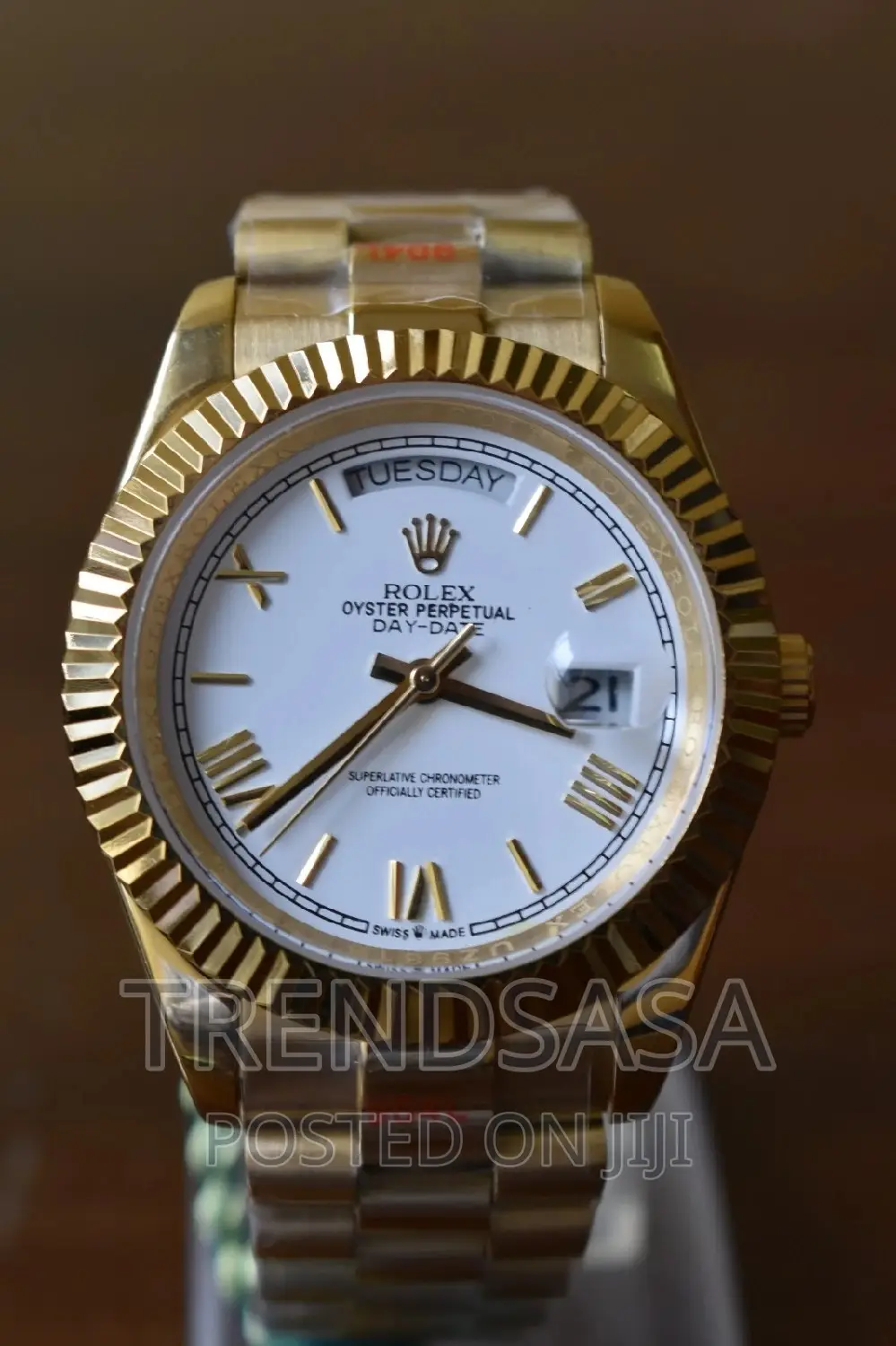 Rolex Presidential Yellow Gold White Dial Watch