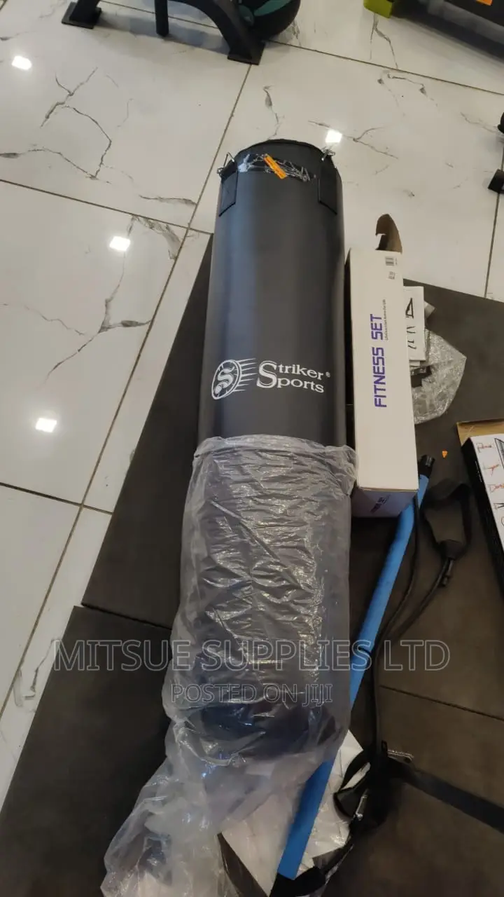 Boxing Punching Bag 35KG Black- Striker Sports