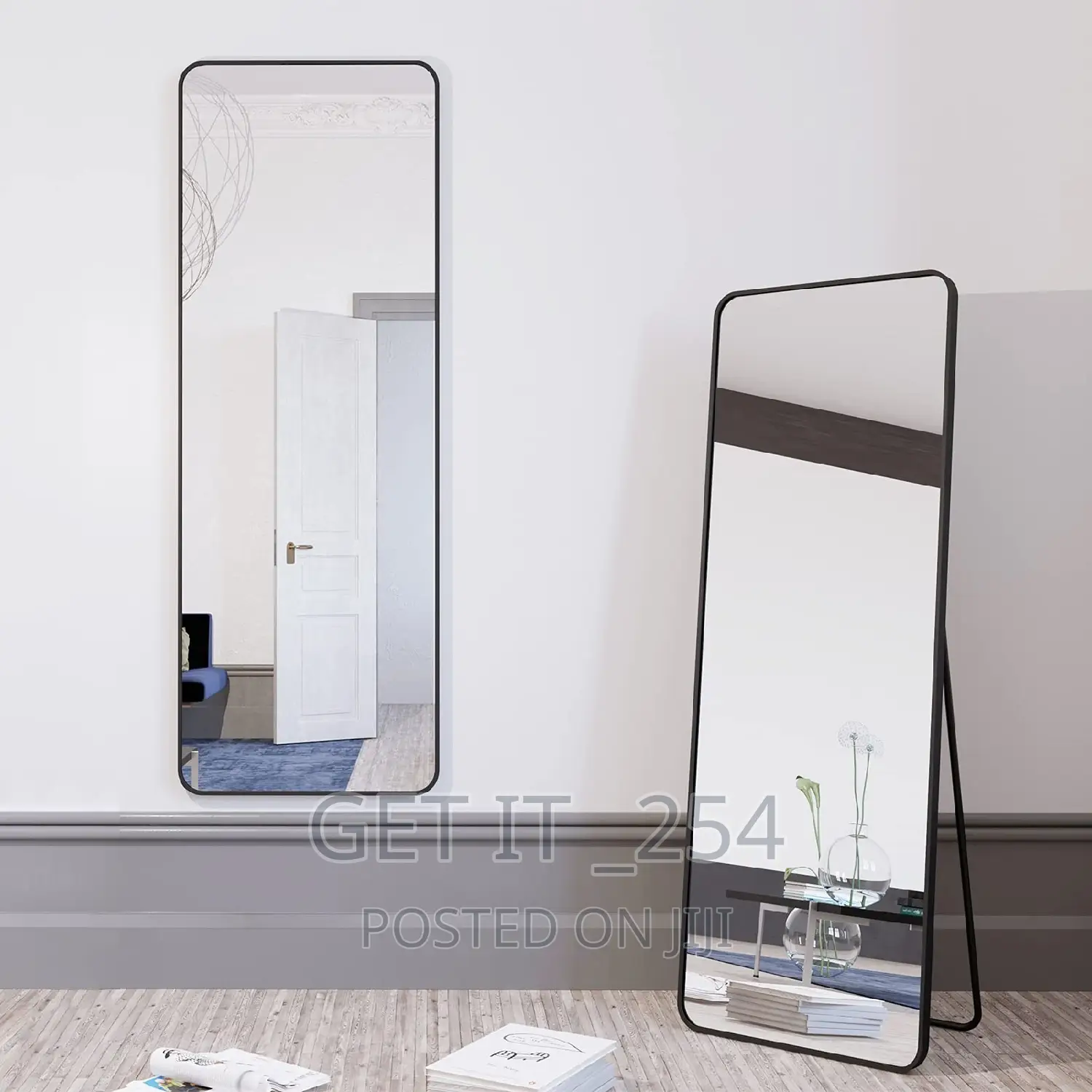 *Unbreakable Full Length Mirror With Metallic Frame