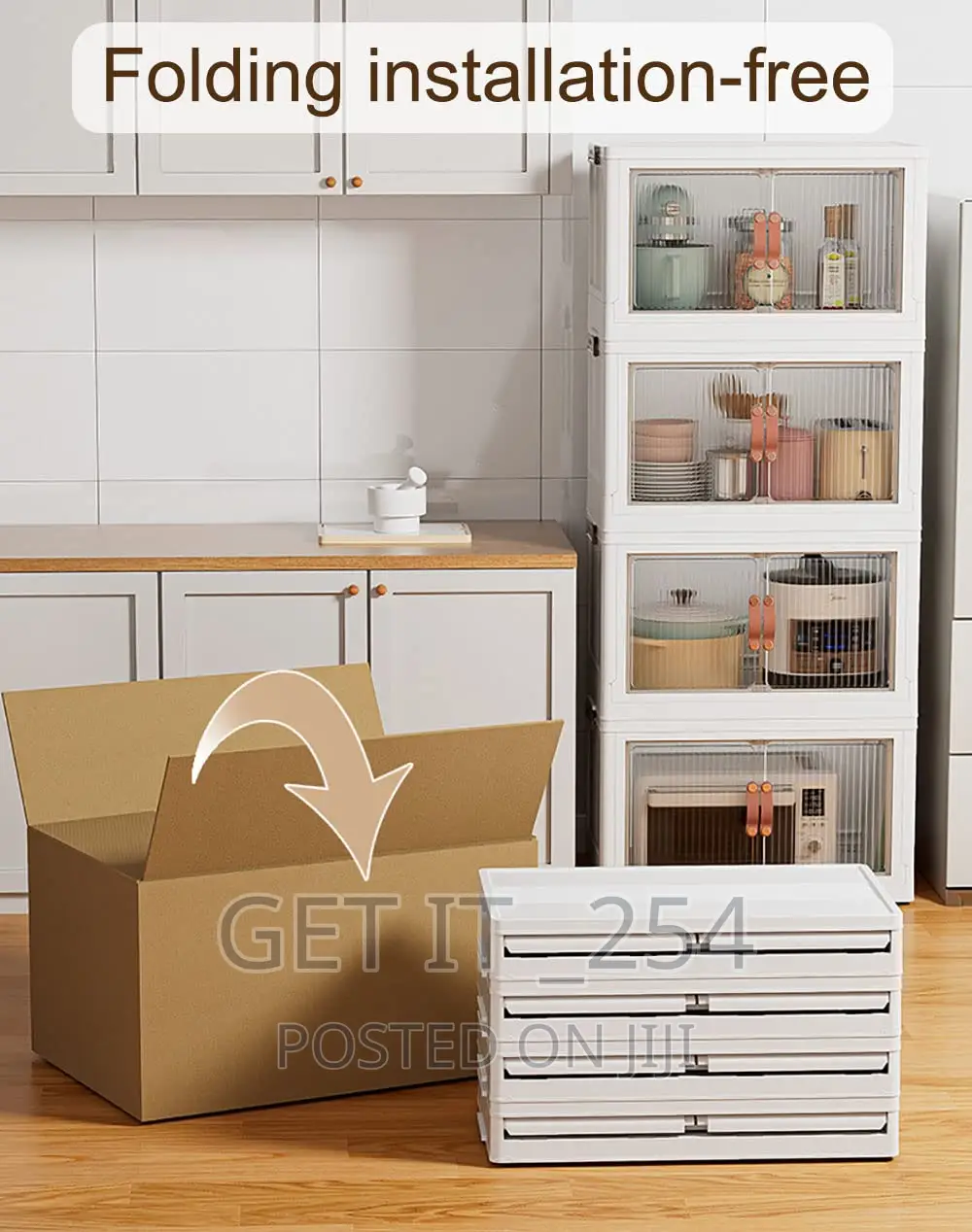 Single Layer Multipurpose Foldable, Stackable Nordic Plastic