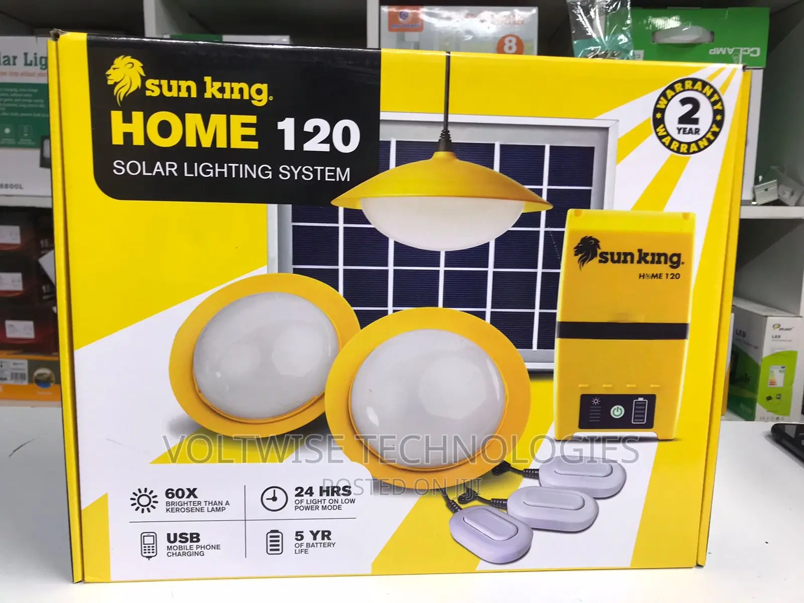 Sunking Home 120 Solar Lighting Kit.