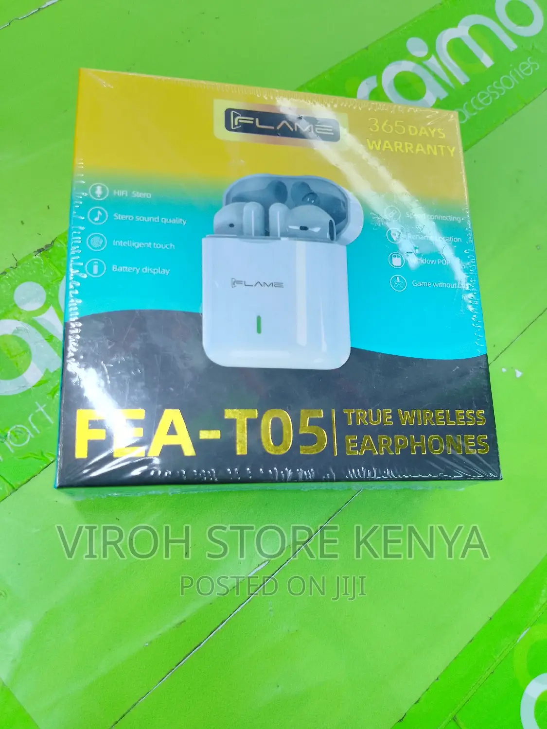 Flame T05 True Wireless Earbuds Bluetooth Airpods