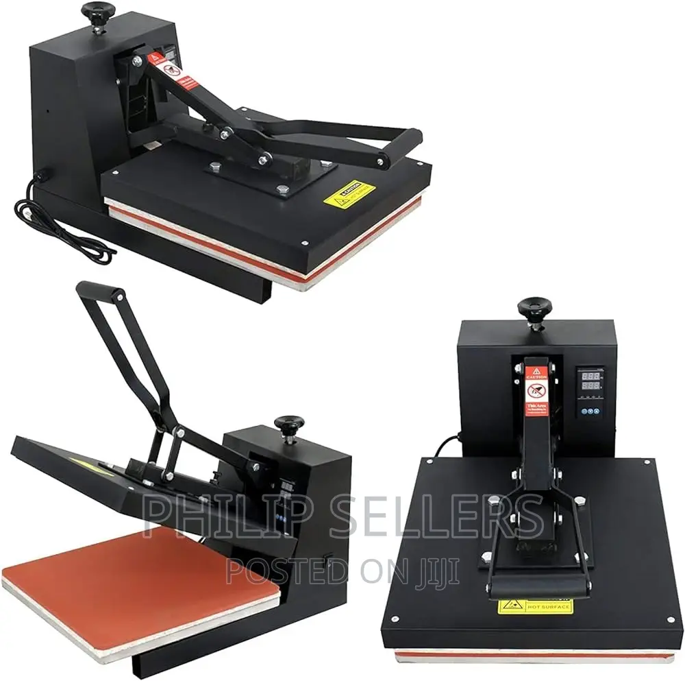 15" X 15" Black Heat Press Machine Digital Clam Shell