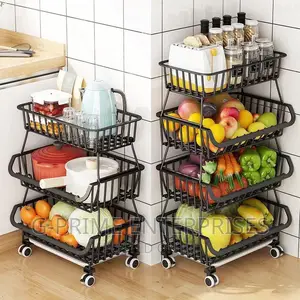 Kitchen Rack Organizer With Wheels