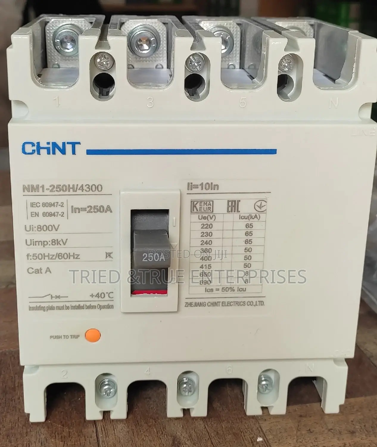 250 Amps 4 Pole McCb