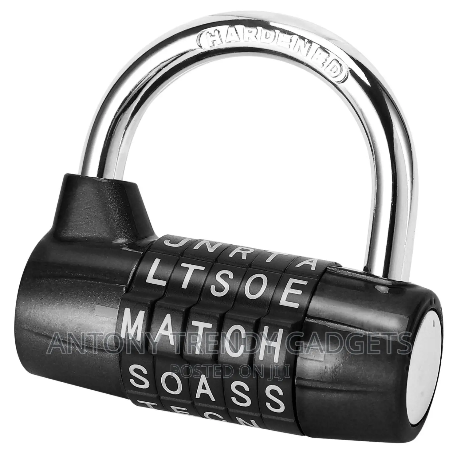 2xzinc Alloy 5 Dial Letters Combination Padlock Code Passwor