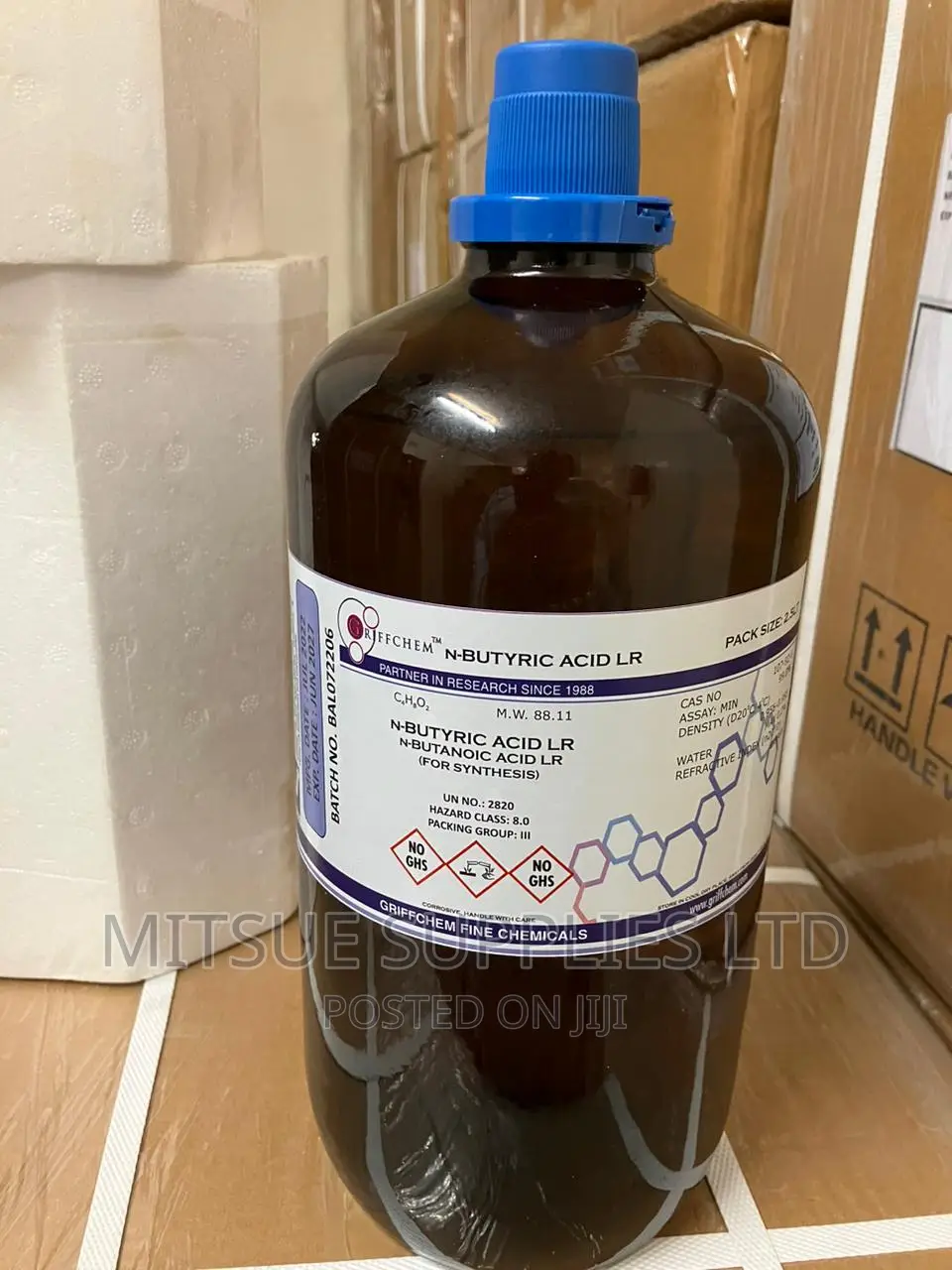 Butanoic Acid (Ñ-Butyric Acid) 99% 2.5L