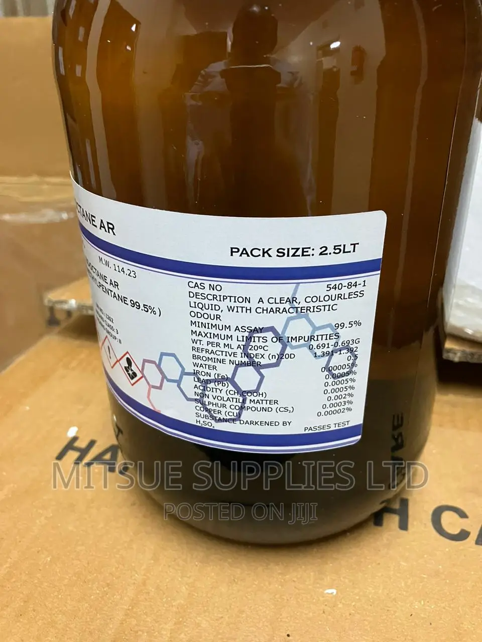 Butanoic Acid (Ñ-Butyric Acid) 99% 2.5L