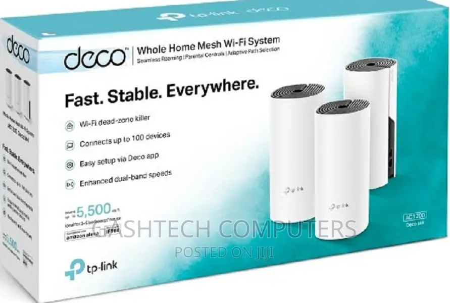 TP-Link Deco M4 Ac1200 Whole Home Mesh Wi-Fi System (3 Pack)
