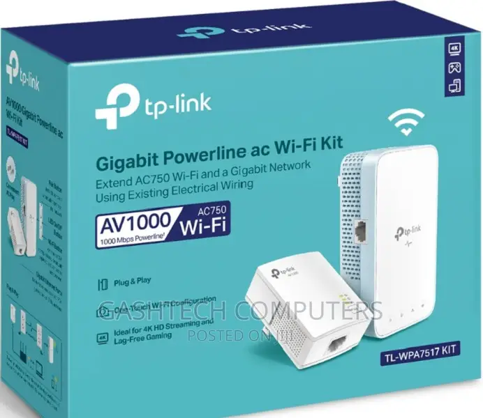 TP-Link Ac750 Av1000 Gigabit Powerline AC Wi-Fi Kit