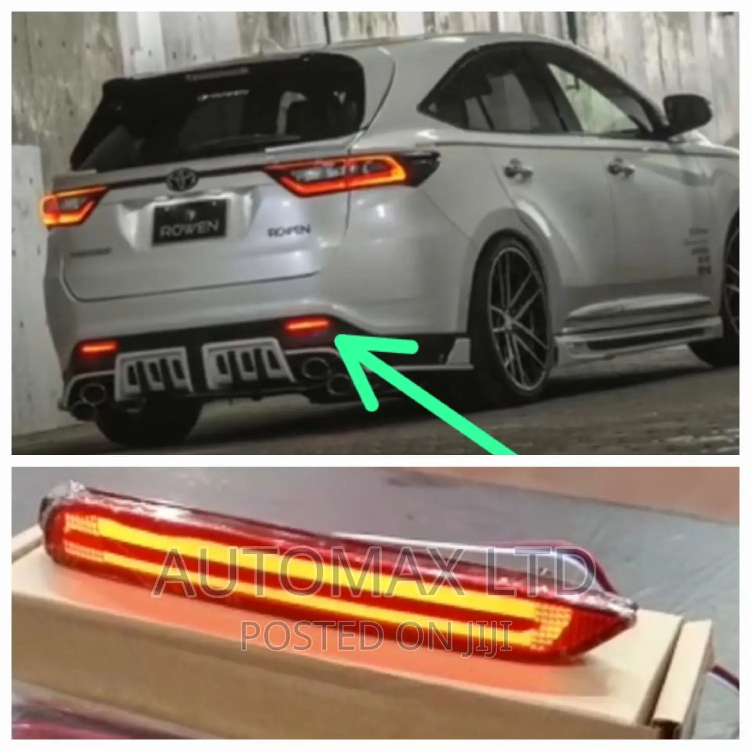 Toyota Harrier Gs, Rear Led Bumper Reflectors. 2 Functions,