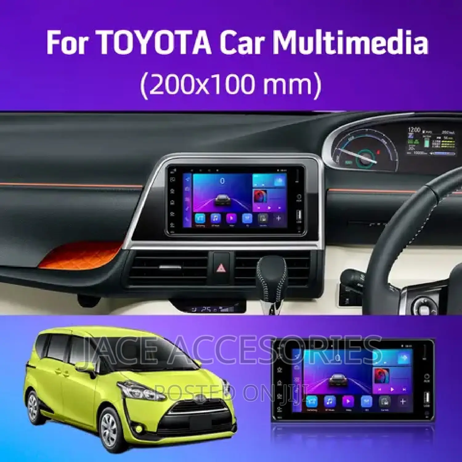 Toyota Car Android Radio 8inch 1 Year Warranty