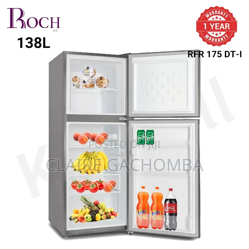 Roch Double Door Refrigerator 138l 175dt