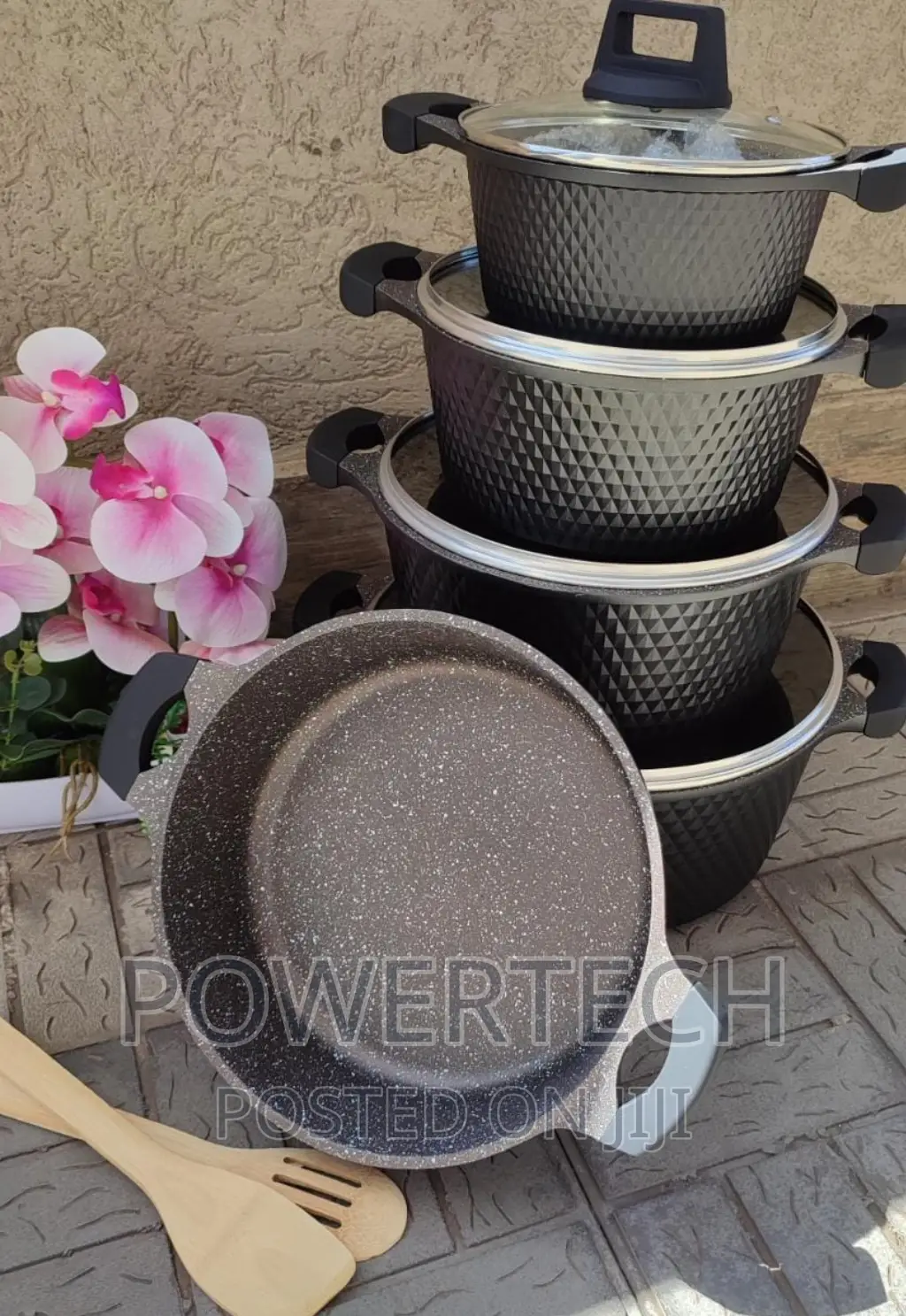 UNIQUE 12 PCS SUPER QUALITY Granite Cookware Set