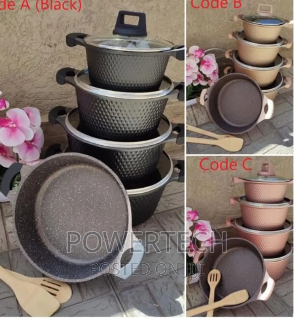 UNIQUE 12 PCS SUPER QUALITY Granite Cookware Set 
