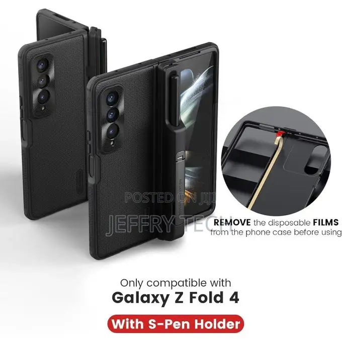 Nilkin for Samsung Galaxy Z Fold 4 Case With S Pen Holder