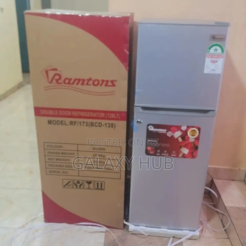 Ramtons 128 Litres Double Door Refrigerator