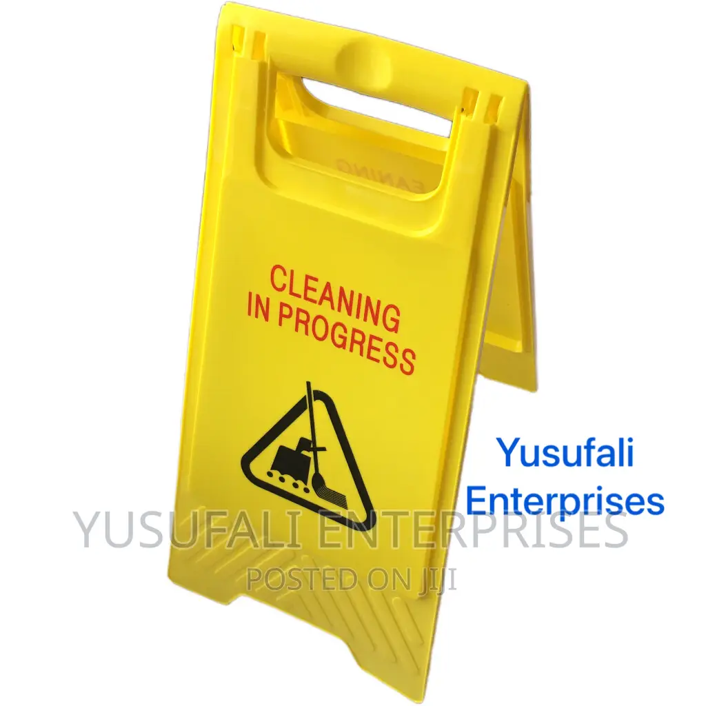 Cleaning in Progress Sign. Heavy Duty. Wholesale.
