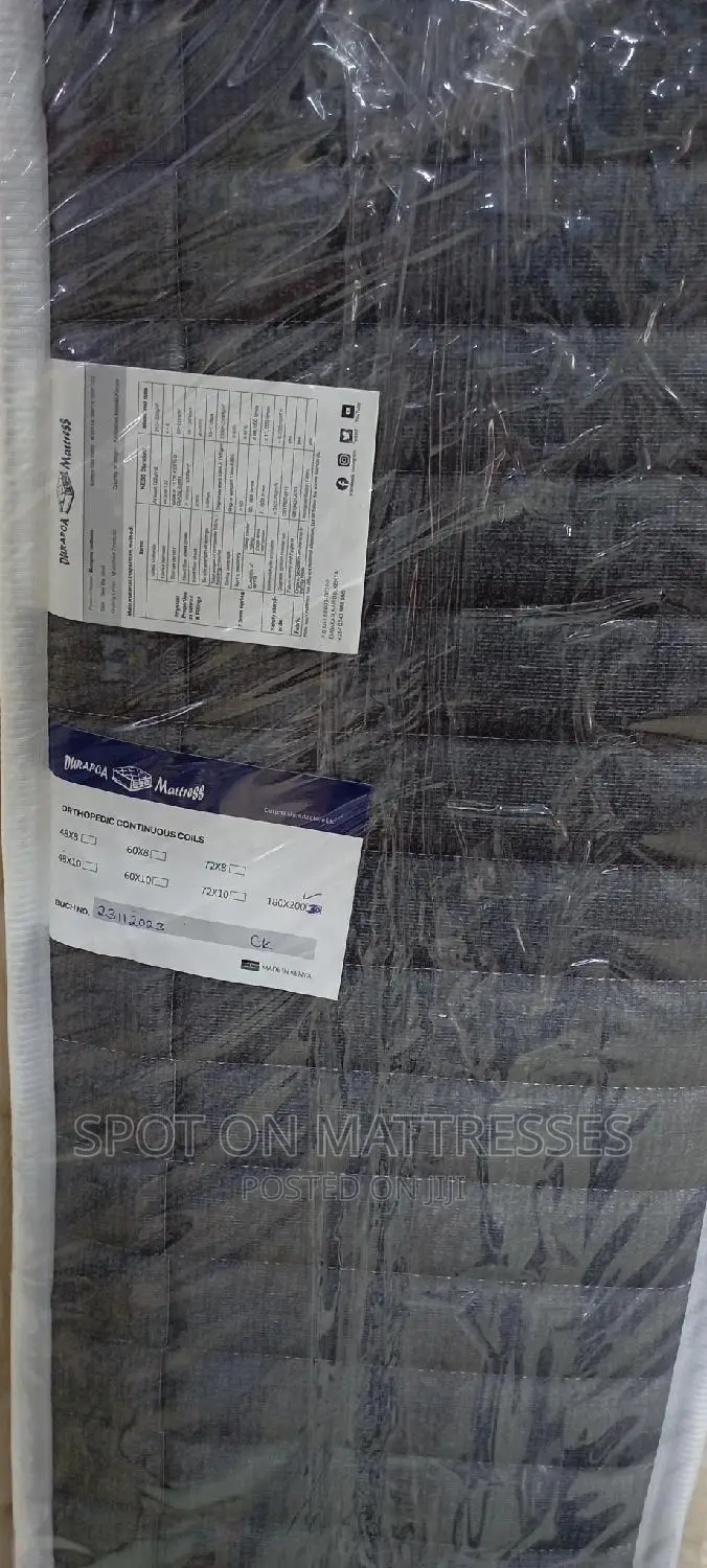 Orthopaedic Spring Mattress (180×200) 6ft by 7ft 12nch Thick