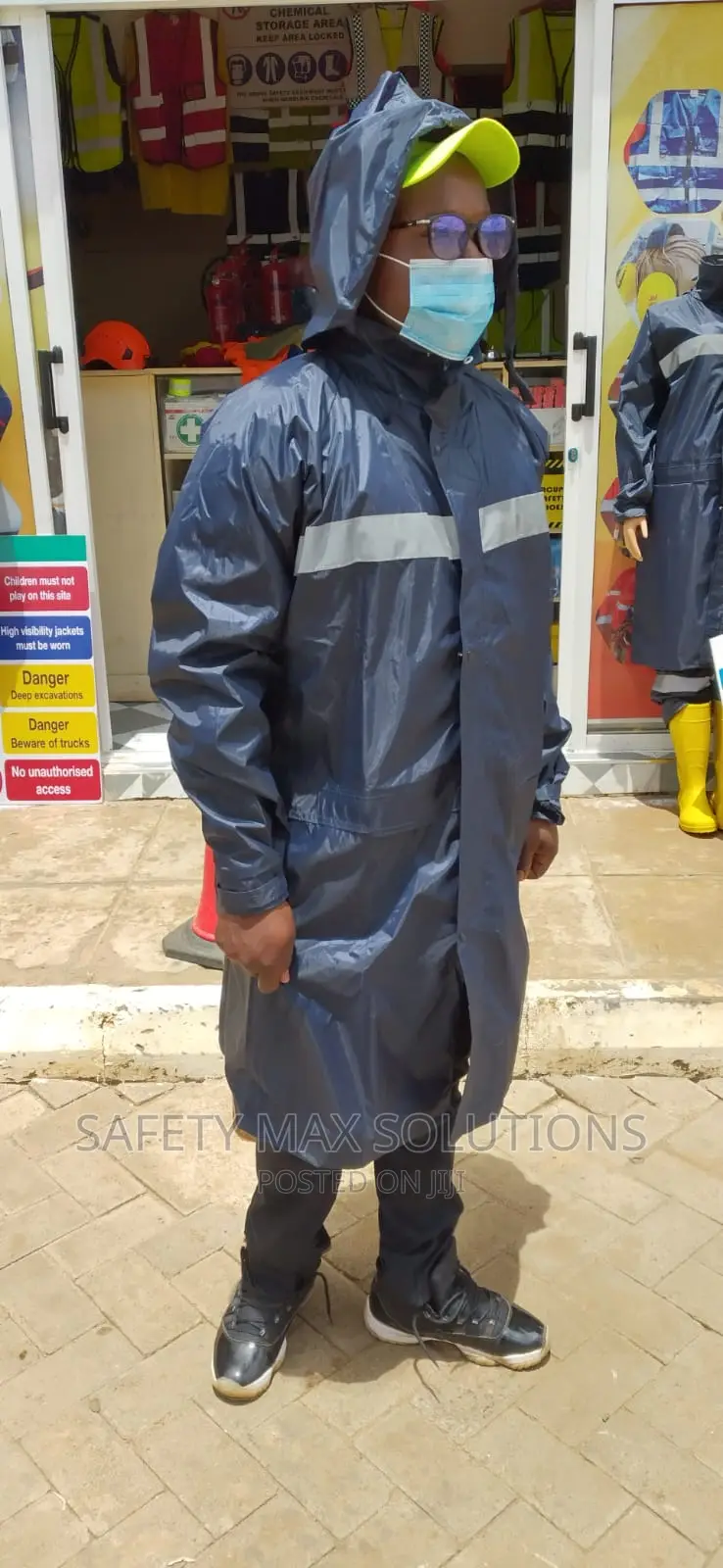 Reflective Rain Coats With Lining