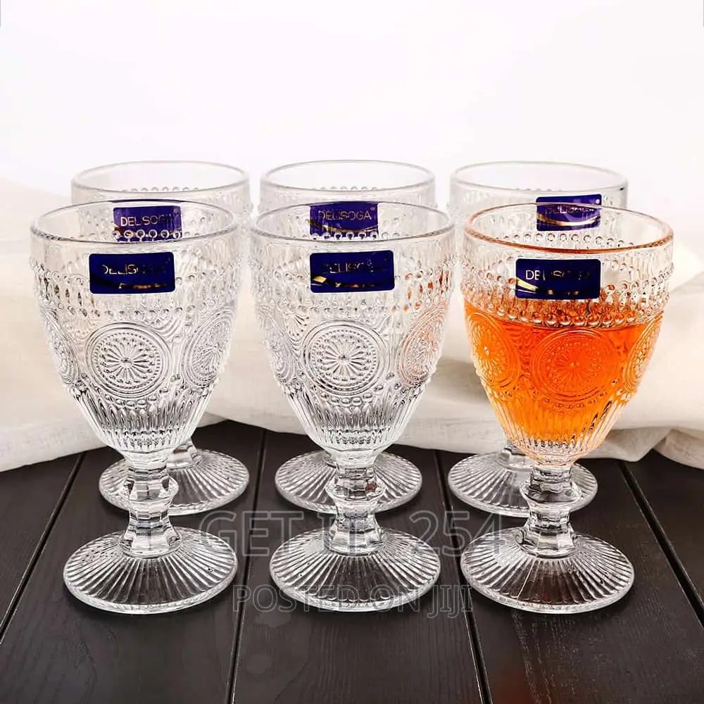 Quality Vintage Wine Glasses /6pcs