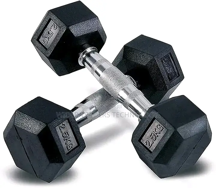 5kgs Single Hand Hexagon Fitness Hex Fixed Dumbbell