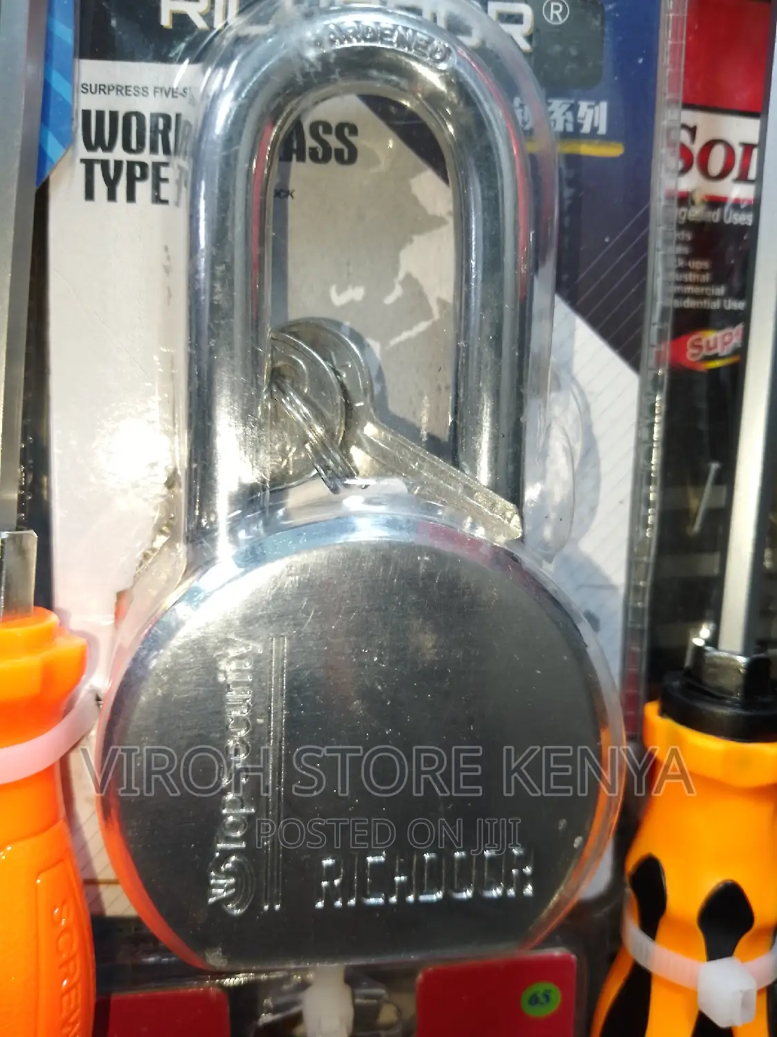 Richdoor Long Shackle Padlock Top Security Lock