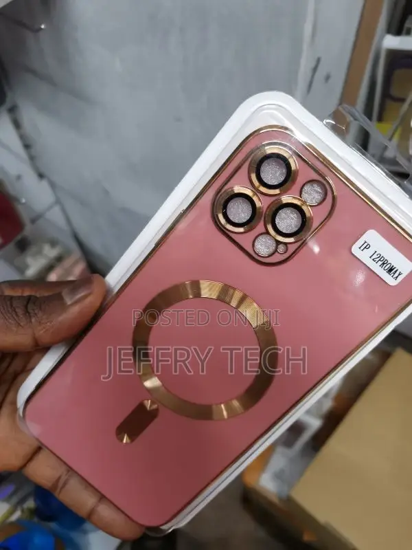 iPhone 12 Pro Max Magsafe Rose Red Phone Case With Lens F