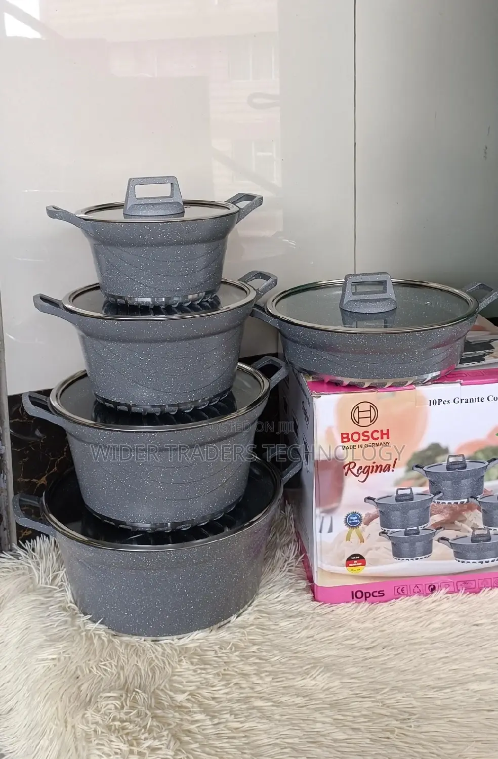 Bosch 10pc Bosch Germany Granite Cookware 5 PCS Nonstick