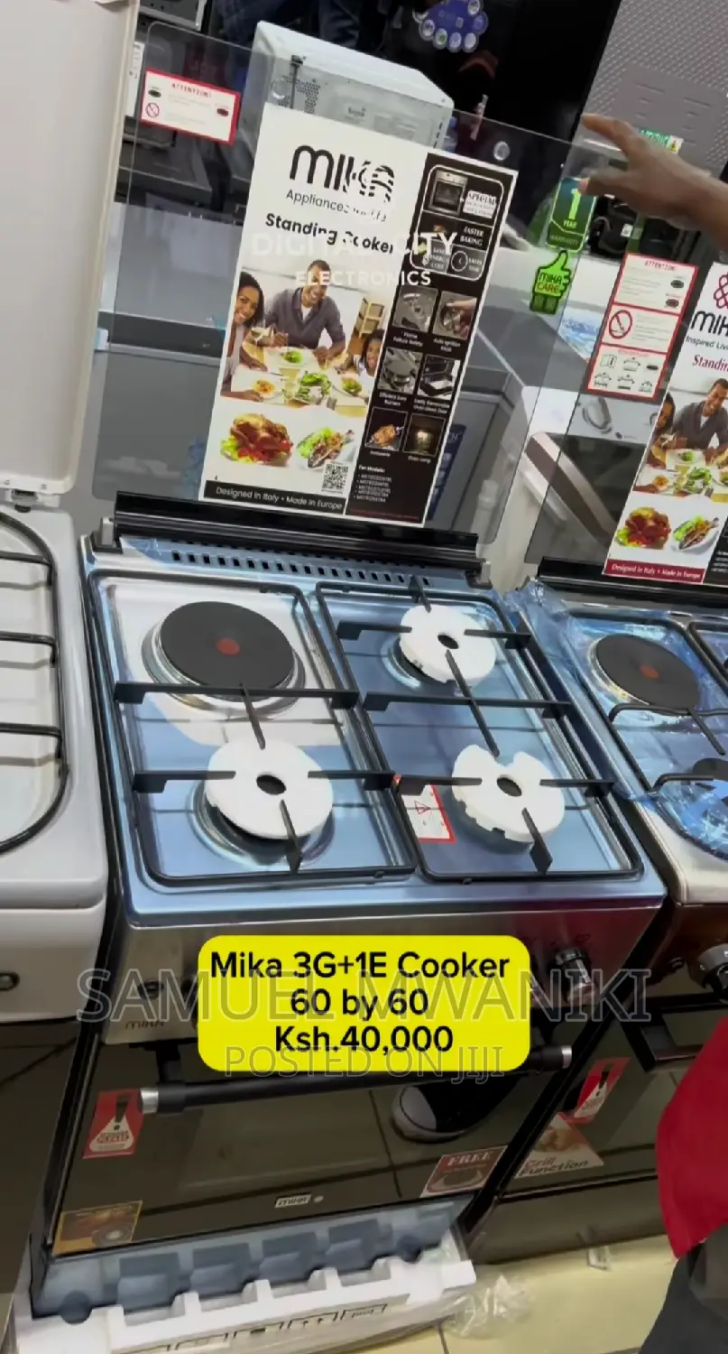 Mika 60 X 60 3 Gas + 1 Electric Hotplate With Electric Oven