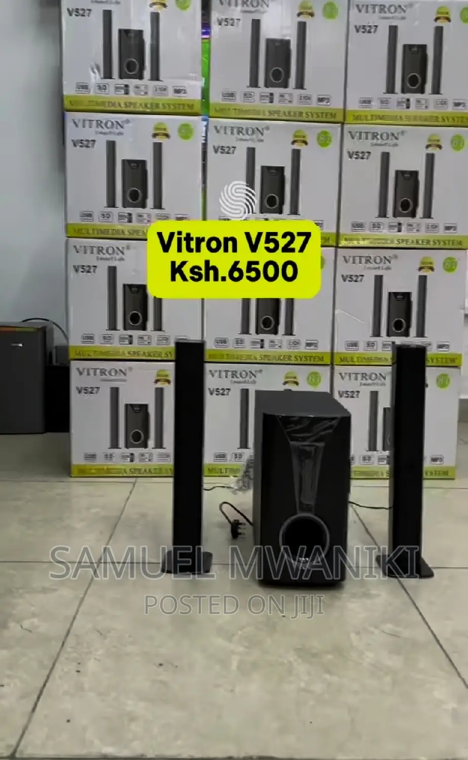 Vitron V527 Tallboy Sub-Woofer Home Theatre 2.1 Ch