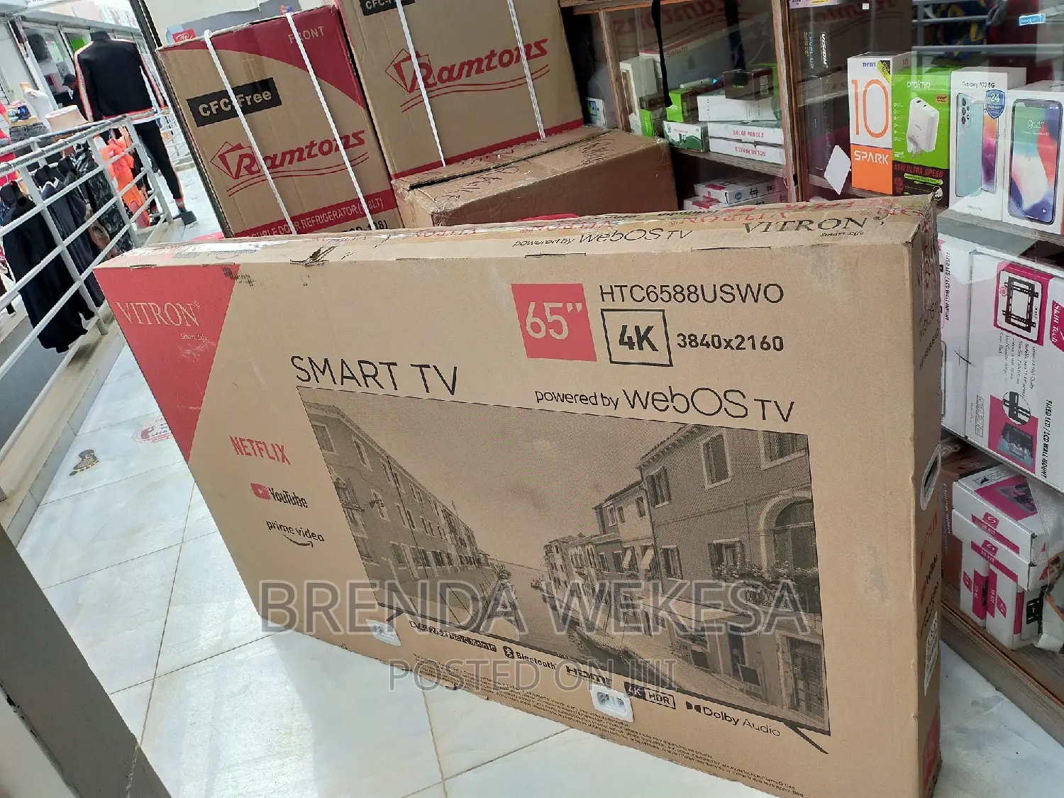 Vitron 65′′ Smart HDR Frameless Tv – Powered by Webos