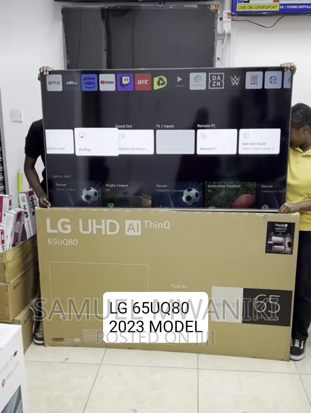 LG 65” Uhd Smart Tv, Magic Remote, Netflix New Model Uq80