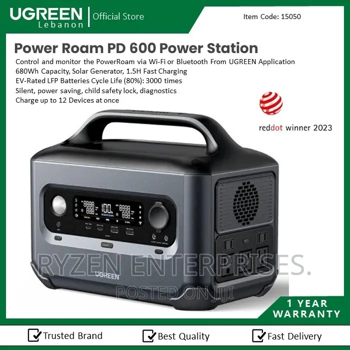 UGREEN Powerroam Portable Power Station 600W UK - GS600