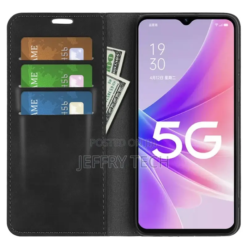 Flip Cover Oppo A58 Skin-Touch Douceur