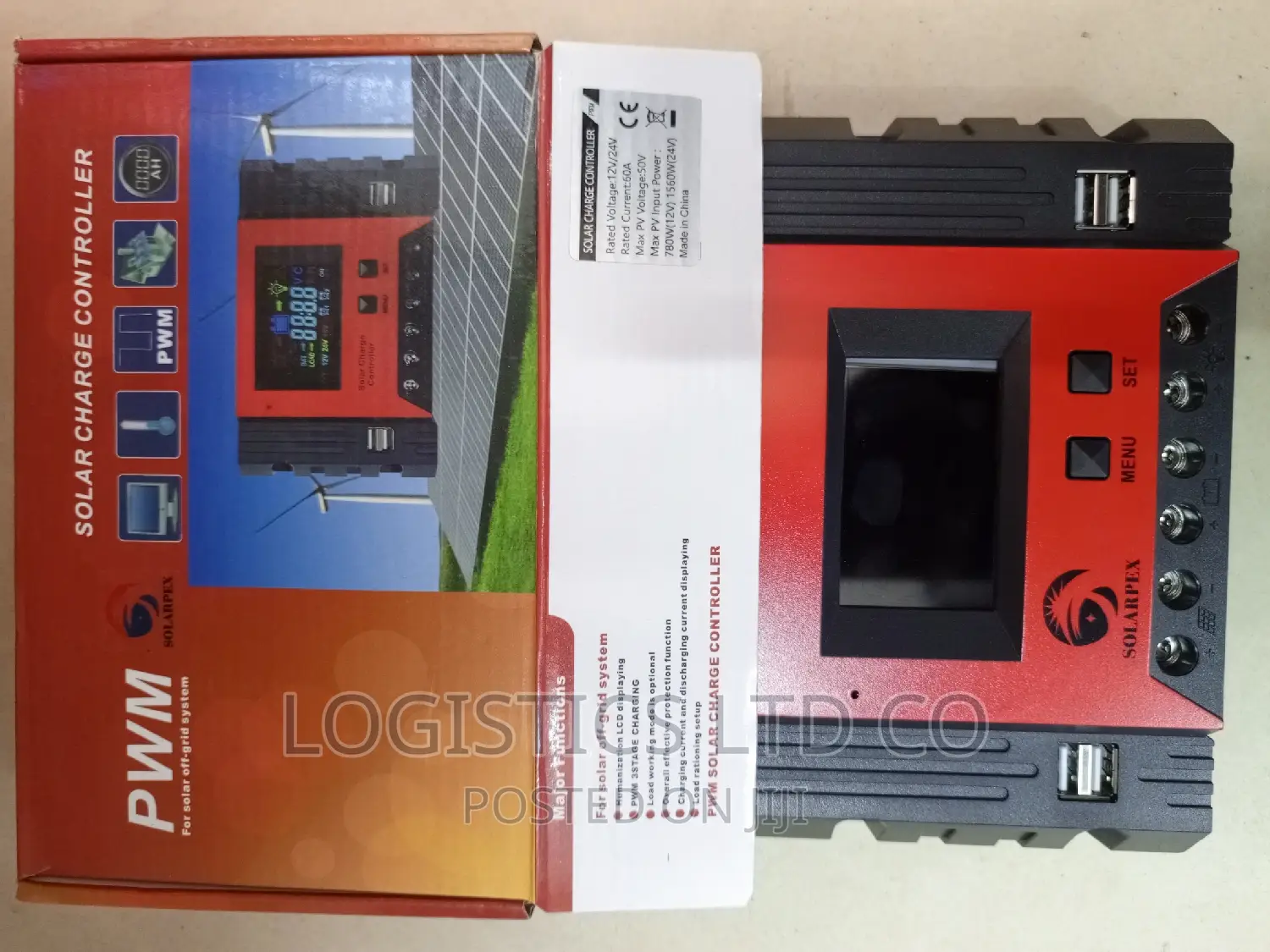 Solarpex Solar Charge Controller 60A DC 12V 24V PWM Charger