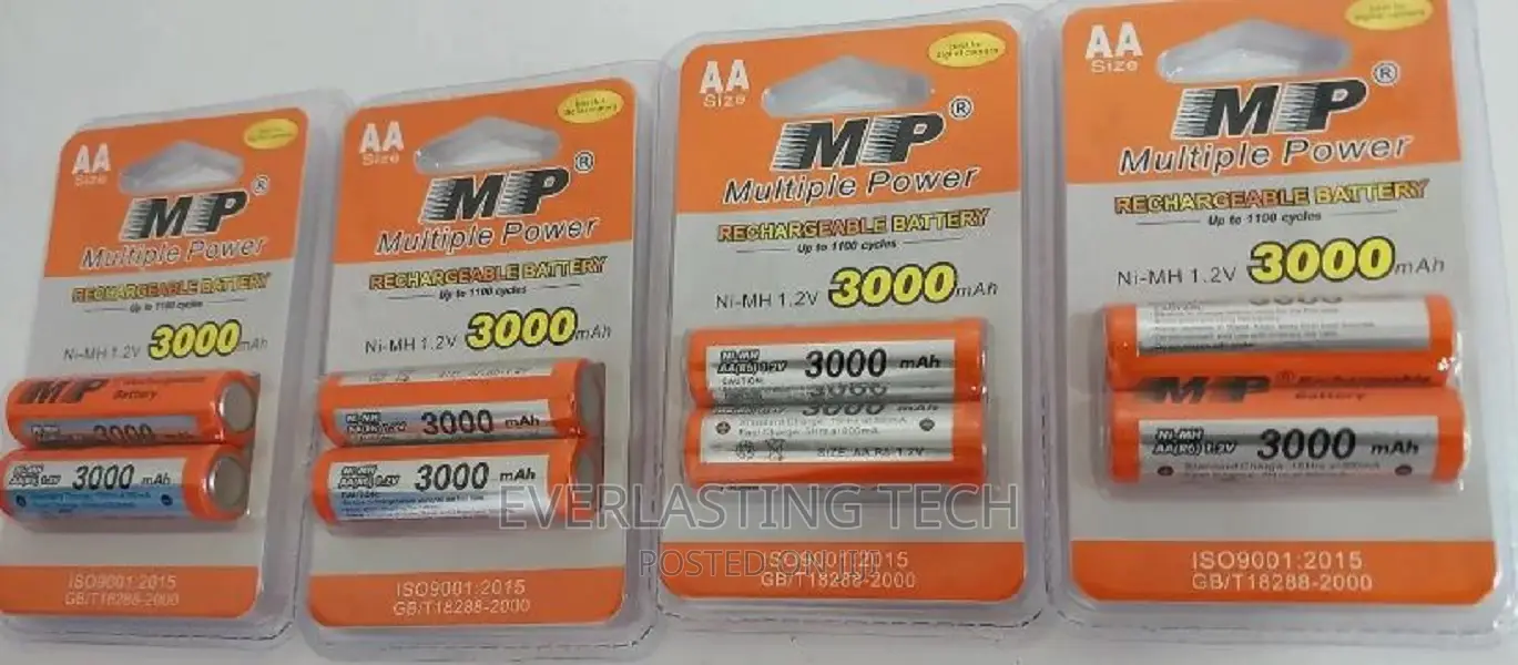 /Multiple Power AA 1.2V 3000mah Multiple Power Rechargeable
