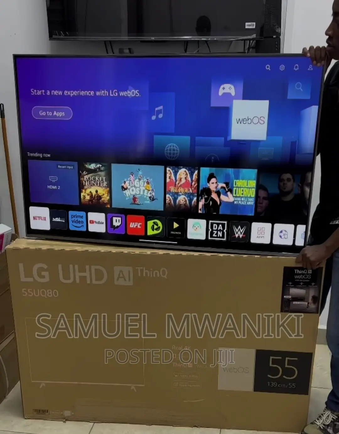 Lg 55'' Uhd Frameless Webos Smart Tv Magic Remote HDR