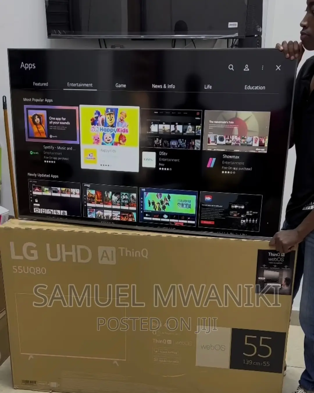 Lg 55'' Uhd Frameless Webos Smart Tv Magic Remote HDR