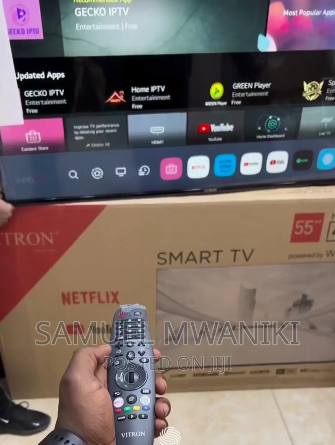Vitron 55" Frameless Webos Smart Tv With Magic Remote