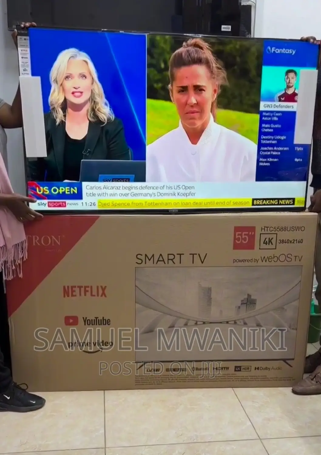 Vitron 55" Frameless Webos Smart Tv With Magic Remote