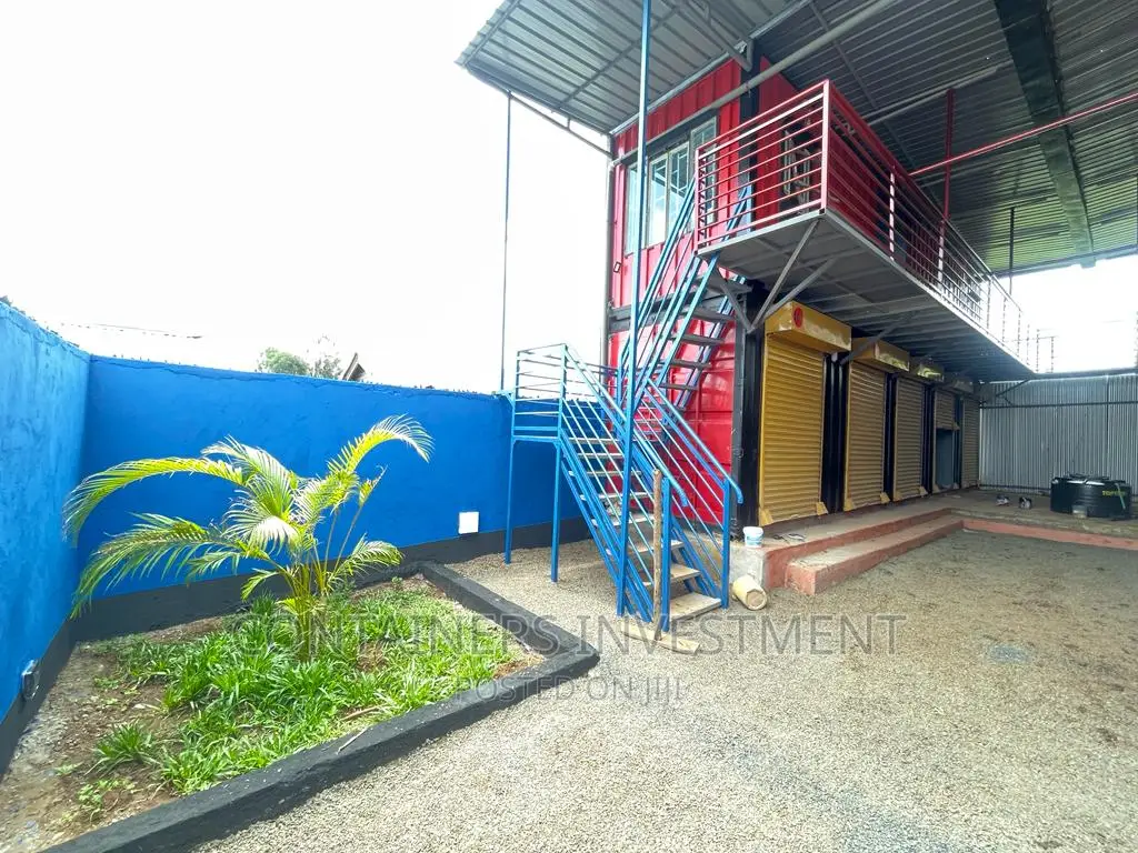 40ft Container Stalls and Office- After and Before Pics