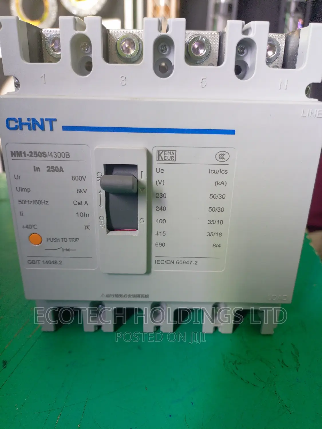 250amps Chint 4 Pole McCb.