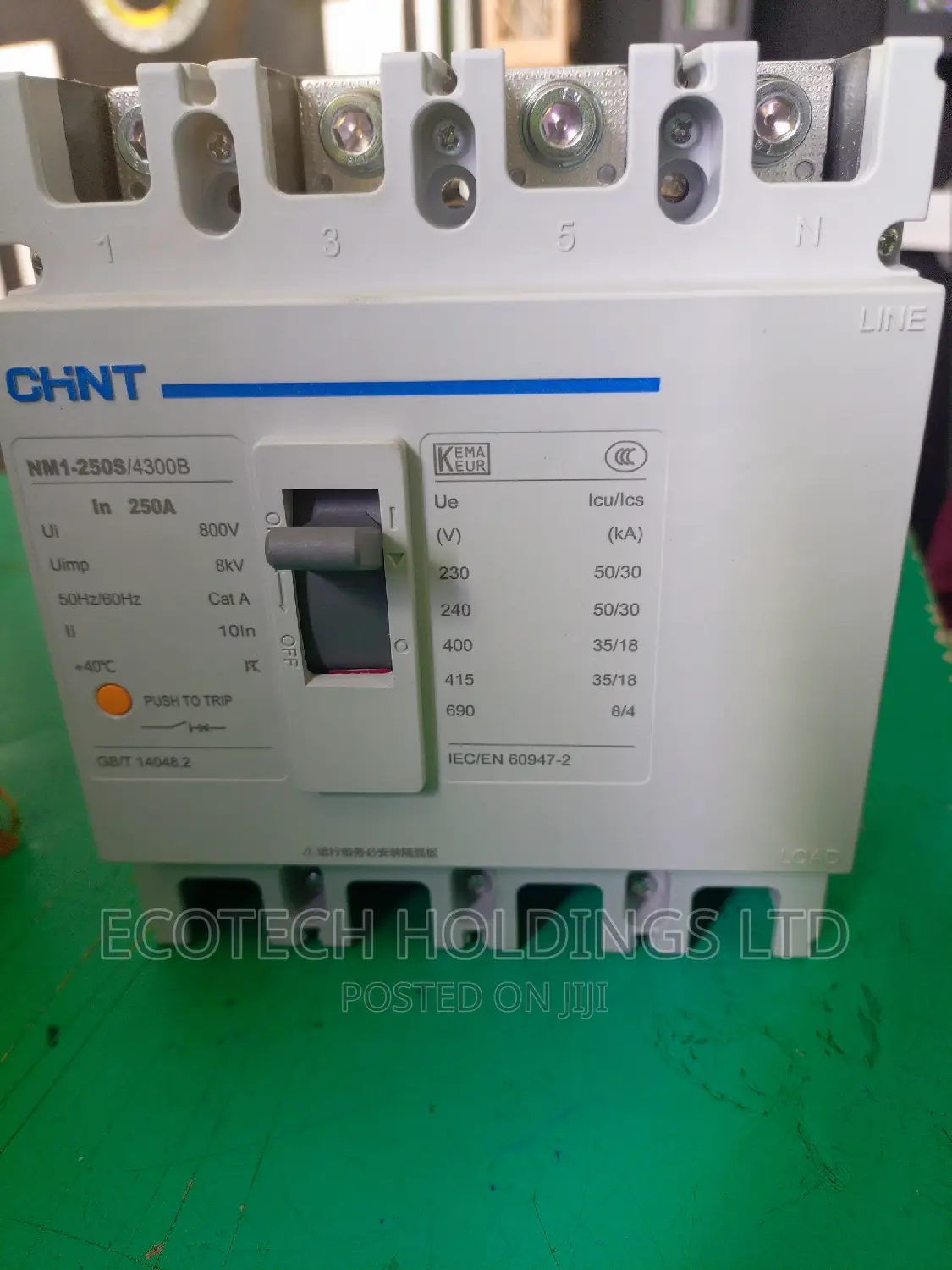 250amps Chint 4 Pole McCb.